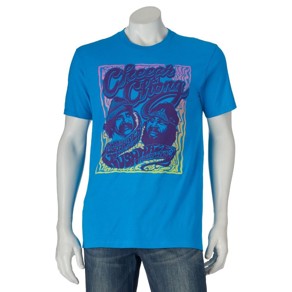 New! Cheech & Chong Psychedellic Movie T-Shirt